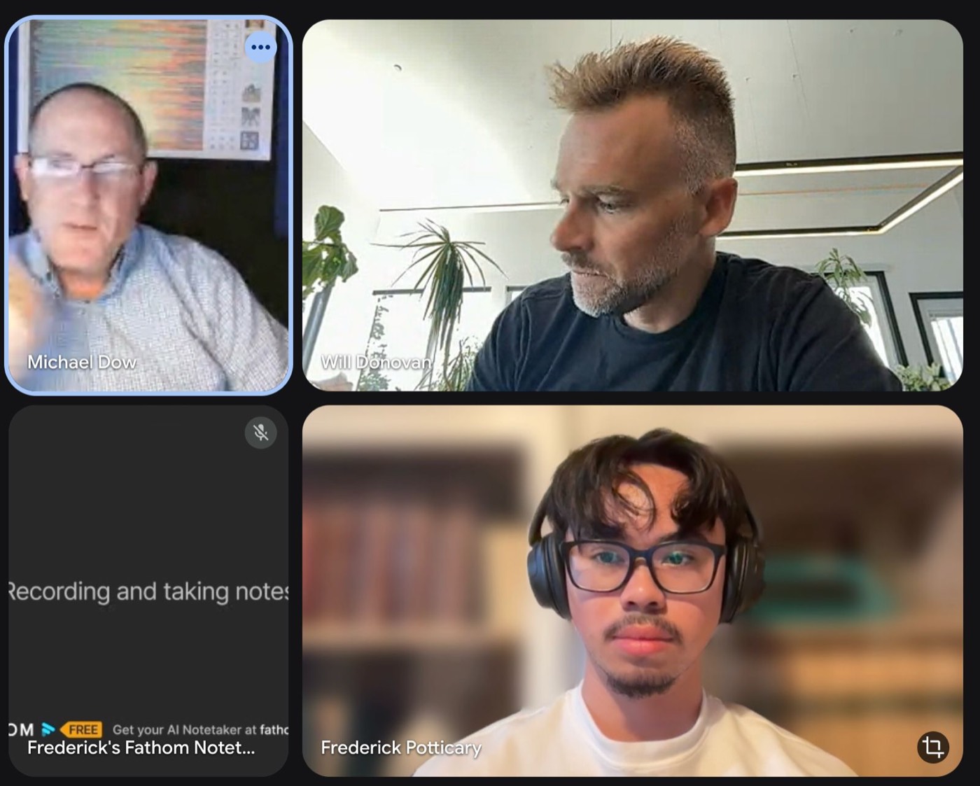 A live cohort session in progress